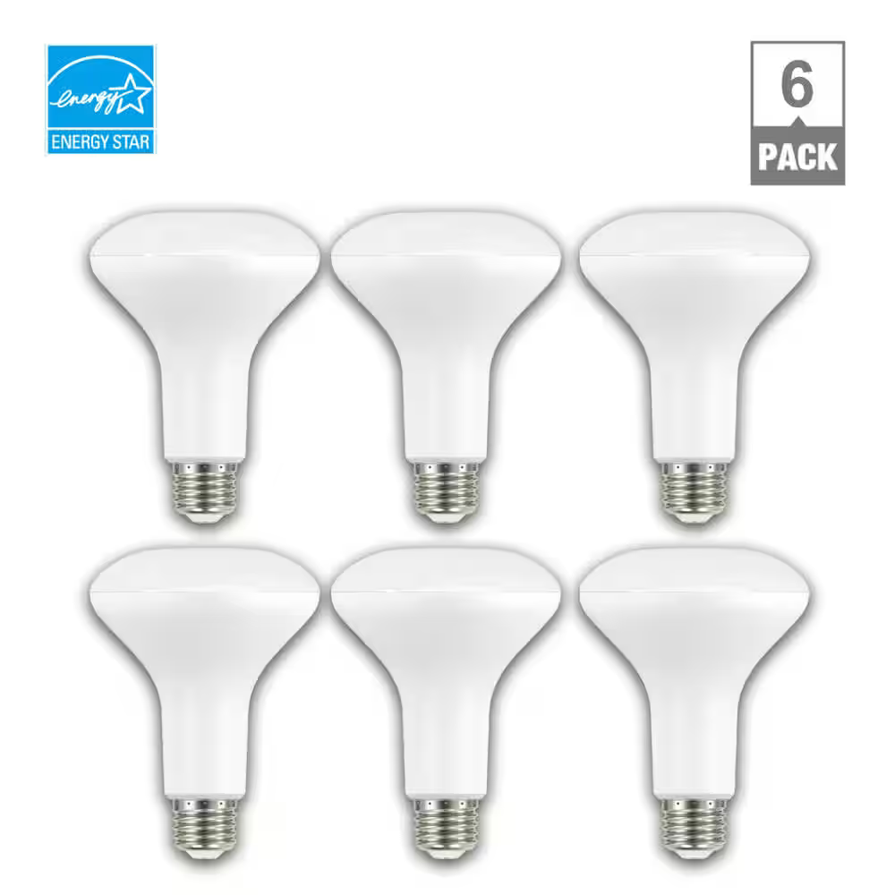 EcoSmart 65-Watt Equivalent BR30 Dimmable Energy Star LED Flood Light Bulb Soft White (6-Pack), 1006248286 *HD2509, Retail: $22.48, FINAL PRICE: $11.99 + TAX