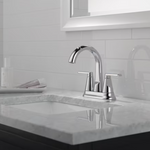 Delta Sparrow Two Handle Centerset Bathroom Faucet in Chrome
