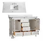 Haven 48-Inch Single Sink Vanity in White with Artificial Marble Countertop, HAVEN7048A-WH, FINAL PRICE: $999.99 + TAX