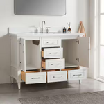 Haven 48-Inch Single Sink Vanity in White with Artificial Marble Countertop, HAVEN7048A-WH, FINAL PRICE: $999.99 + TAX
