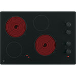 GE 30-in 4 burners Smooth Surface (Radiant) Black Electric Cooktop, JP3030DWBB *HD2507, Retail: $1,149.00, FINAL PRICE: $499.99 + TAX