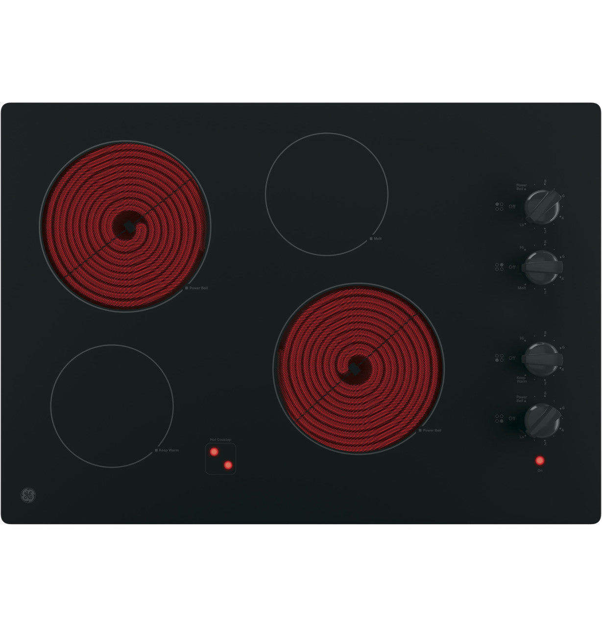 GE 30-in 4 burners Smooth Surface (Radiant) Black Electric Cooktop, JP3030DWBB *HD2507, Retail: $1,149.00, FINAL PRICE: $499.99 + TAX