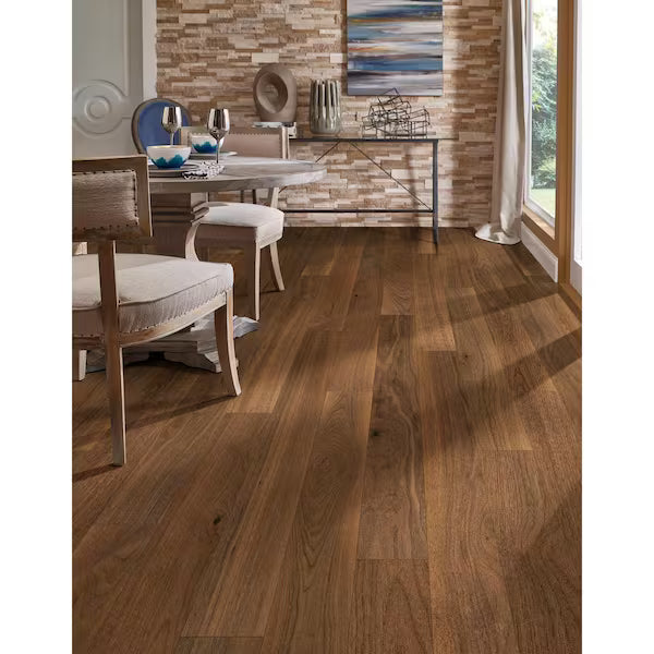 ** PALLET SALE ** Gannett Peak Walnut 6.5xRL Engineered Harwood Flooring, 5.5xRL,  7 mm, 51 lbs,  10pcs, 21.67 sf