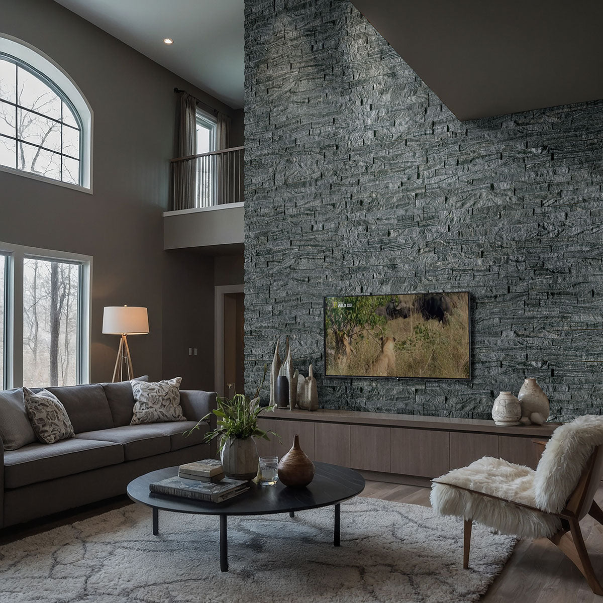 Glacial Black Natural  6x24 Ledger Panel Travertine Wall Tile, LPNLMGLABLK624, 6sf, 6 pcs, 19.05mm, 54 lbs, FINAL PRICE: $4.99/sf, $29.94/box + Tax