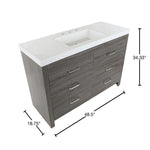 Glacier Bay Woodbrook 48-in Single Sink Bathroom Vanity, WB48P2-DO, MSRP: $1,146.00, Final Price: $599.99, CLEARANCE: $399.99 + Tax