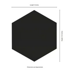 HD Glassel Nero Hexagon 9x10.5 Matte Porcelain Subway Tile, NHDGLNE9X10.5HX, 6.35mm, 14pcs, 35.80 lbs, 6.89sf, Retail: $2.99sf // $20.59 bx, FINAL PRICE: $1.99/pc, $13.71/bx + Tax