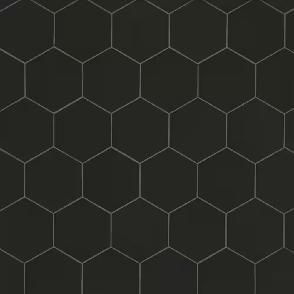 HD Glassel Nero Hexagon 9x10.5 Matte Porcelain Subway Tile, NHDGLNE9X10.5HX, 6.35mm, 14pcs, 35.80 lbs, 6.89sf, Retail: $2.99sf // $20.59 bx, FINAL PRICE: $1.99/pc, $13.71/bx + Tax