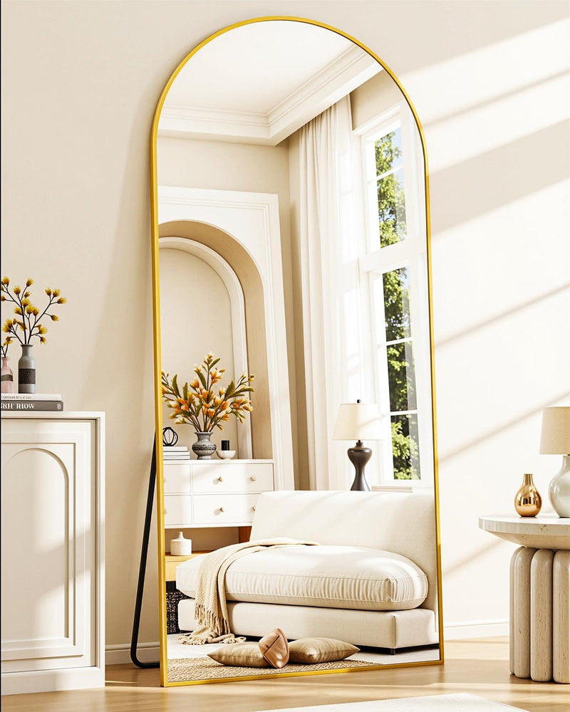 32 x 70 Standing Mirror with Gold Frame, [FB253], FINAL PRICE: $129.99 + Tax