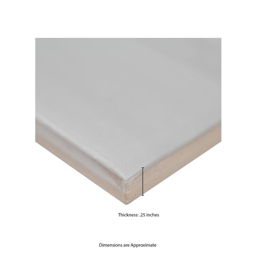 Gray Riptide 4x16 Matte Subway Ceramic Wall Tile, NHDGRARIP4X16, 6.3mm, 40pcs, 49.6 lbs, 17.76sf, Retail: $1.80sf // $31.99 bx, FINAL PRICE: $0.99/sf, $17.58/bx + Tax