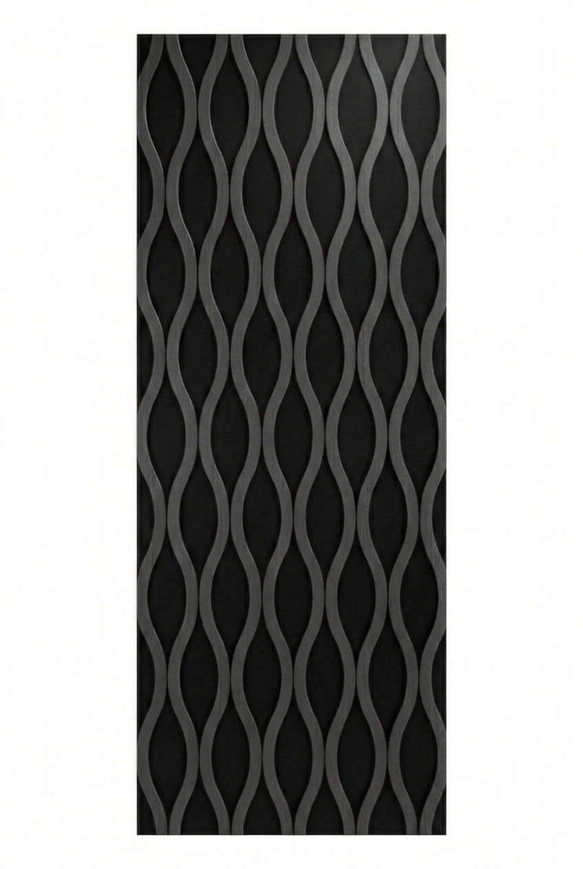 Gray White Slat Wave 23x95 Acoustic Wall Panel, 600mm x 2400mm, FINAL PRICE: $79.99/pc