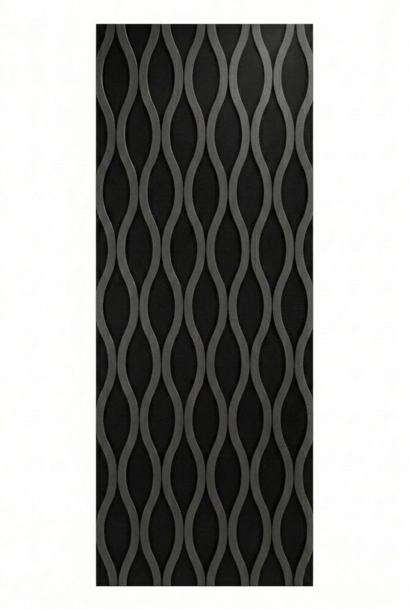 Gray White Slat Wave 23x95 Acoustic Wall Panel, 600mm x 2400mm, FINAL PRICE: $79.99/pc