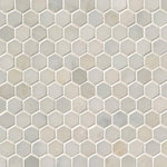 Greecian White 1-inch Hexagon 12x12 Mosaic, GRE-1HEXP, 10sf, 10 pcs, 45 lbs, FINAL PRICE: $6.99/pc, $69.99/box + Tax