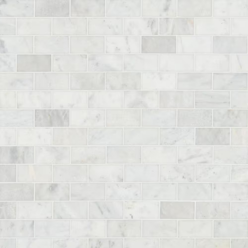 Greecian White 3x6 Polished White Marble Subway Floor and Wall Tile, THDW1-T-GRE-3x6, 1sf, 8 pcs, 10mm, 6 lbs, FINAL PRICE: $3.99/sf, $3.99/box + Tax