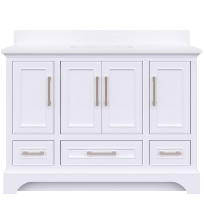 Home Decorators Lareda 48-in White Undermount Single Sink Vanity with White Engineered Stone Top, 3206VA-48-201-901-UM, FINAL PRICE: $499.99 + Tax