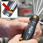 Wiha Pocketstar Fold Out Hex Key 9pc Set SAE, 35197 *JR2407, MSRP: $31.15, Final Price: $9.99 +Tax