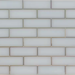 Ice Beveled Glass 4x12 Subway Wall Tile, GL-T-ICEBE412, 8mm, 15pcs, 22.09 lbs, 4.95sf, Retail: $21.97/sf, $109.85, FINAL PRICE: $2.97/sf, $14.85/bx + Tax