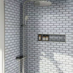 Ice Bevel Subway 12x12 Glossy Glass Mesh-Mounted Mosaic, SMOT-GLSST-ICEBE8MM, 9.6sf, 10 pcs, 35 lbs, FINAL PRICE: $5.99/pc, $59.90/box + Tax