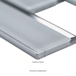 Ice Bevel Subway 12x12 Glossy Glass Mesh-Mounted Mosaic, SMOT-GLSST-ICEBE8MM, 9.6sf, 10 pcs, 35 lbs, FINAL PRICE: $5.99/pc, $59.90/box + Tax