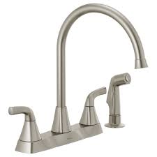 Peerless Parkwood Two Handle Kitchen Faucet with Spray in Stainless Steel, P2835LF-SS, MSRP: $118.94, FINAL PRICE: $57.99 + TAX