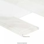 **PER PC** Ivory Amber Beveled 12x12 Glossy Glass Subway Mosaic, Retail: $19.60/pc, 10 sf/bx, 10pcs/bx, 35 lbs/bx, FINAL PRICE: $9.99/sf, $99.90/ Box + TAX