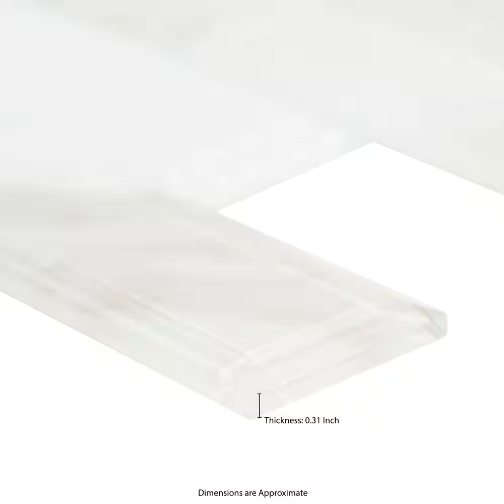 **PER PC** Ivory Amber Beveled 12x12 Glossy Glass Subway Mosaic, Retail: $19.60/pc, 10 sf/bx, 10pcs/bx, 35 lbs/bx, FINAL PRICE: $9.99/sf, $99.90/ Box + TAX