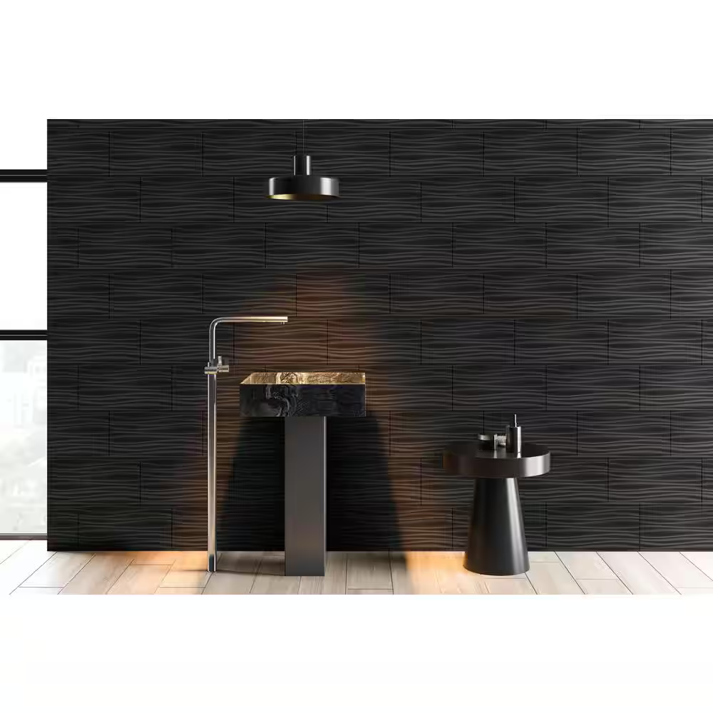 Kaala Riptide 12x24 Satin Ceramic Floor and Wall Tile, NHDKAARIP1224, 16sf, 8 pcs, 10mm, 49 lbs, FINAL PRICE: $1.39/sf, $22.24/box + Tax