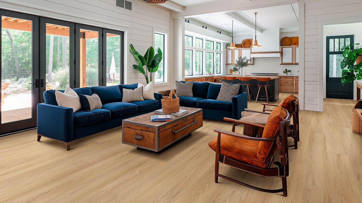 Kallum Larkin 9x48 Luxury Vinyl Planks, VTGLARKIN9X48-5MM-20MIL, 5mm, 20mil, 23.95sf, 8pcs, 40.8 lbs, Final Price: $1.69/sqft, $40.48/box + Tax