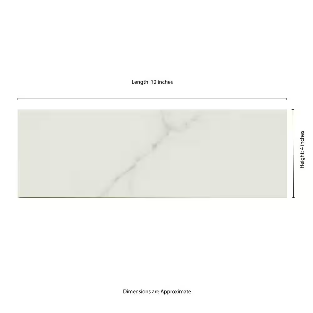 Kalypso Monet 4x12 Glossy Ceramic Subway Wall Tile Tile, NHDKALMON4X12, 10.76sf, 33 pcs, 7.87mm, 26 lbs, FINAL PRICE: $2.99/sf, $32.17/box + Tax