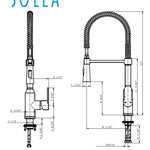 Safavieh Euphoria Stainless Steel Single Handle Pull-down Kitchen Faucet , KCF2560C, FINAL PRICE: $ + Tax
