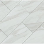 Kolasus White 12x24 Polished Porcelain Floor and Wall Tile, 16sf, 8 pcs, 9mm, 22 lbs, FINAL PRICE: $1.29/sf, $20.64/box + Tax