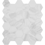 **PER PCS** Kolasus White Hexagon Matte 2x2 Hex Mosaic 12x12 Mosaic, NHDKOLWHI2X2HEX, 9.9mm, 8pcs, 34.4 lbs, 8sf, Retail: $12.97/pc, FINAL PRICE: $5.99/pc + Tax