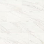 Kolasus White 12x24 Polished Porcelain Floor and Wall Tile, 16sf, 8 pcs, 9mm, 22 lbs, FINAL PRICE: $1.29/sf, $20.64/box + Tax