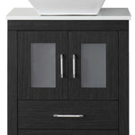 Dior 24-in Zebra Gray Single Sink Bathroom Vanity with White Engineered Stone Top, KS-70024-S-ZG, Final: $435.99, Clearanced: $399.99 + Tax