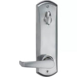 Kwikset Kingston Interconnect Keyed Entry UL Lever featuring SmartKey Security™ in Satin Chrome,  95080-011, FINAL: $79.99