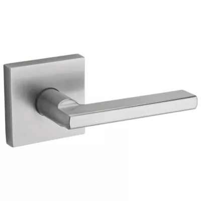 Kwikset Halifax Square Hall/Closet UL Lever in Satin Chrome, 97200-949, MSRP: $32.49, FINAL: $23.99