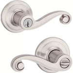 Kwikset Lido Keyed Entry Lever SmartKey in Satin Nickel, 97402-884-740LL 15 SMT 6AL RCS K4 Retail:$ 47.98 SPECIAL!, Loc: Rug-2 & Warehouse