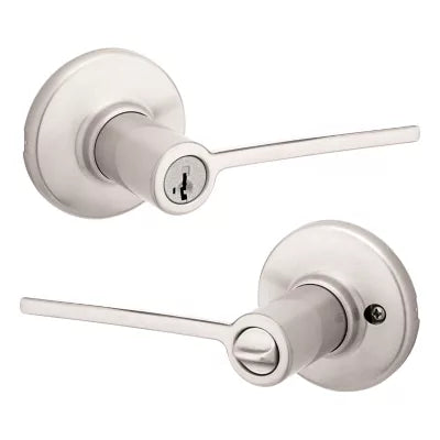 Kwikset Ladera Keyed Entry Lever in Satin Chrome, 94050-727, MSRP: $43.15, FINAL: $27.99