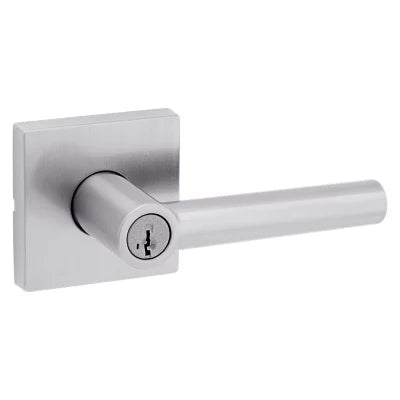 Kwikset Milan Keyed Entry Lever featuring SmartKey Security™ in Satin Chrome 97403-054, MSRP: $95.09, FINAL: $29.99,