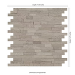 La Crema Stax Interlocking Peel and Stick 11x12 Textured Marble Floor and Wall Mosaic, P-SMOT-PNS-LACRESTA-6MM, 15sf, 15 pcs, 38 lbs, FINAL PRICE: $4.99/pc, $74.85/box + Tax