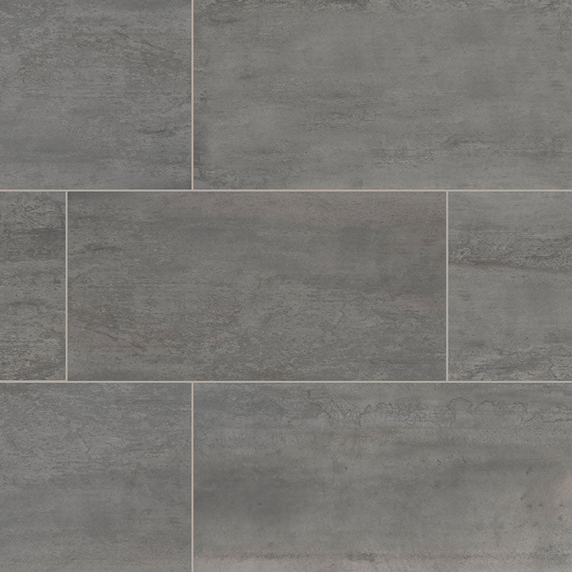 Oxide Magnetite 12x24 Matte Porcelain Tile, NOXIMAG1224, 9.5mm, 7pcs, 51 lbs, 14sf, Retail: $3.13/sf, FINAL PRICE: $1.99/sf, $27.86 + Tax