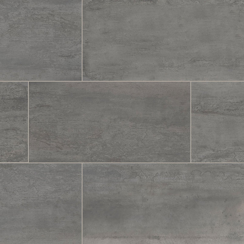 Oxide Magnetite 12x24 Matte Porcelain Tile, NOXIMAG1224, 9.5mm, 7pcs, 51 lbs, 14sf, Retail: $3.13/sf, FINAL PRICE: $1.99/sf, $27.86 + Tax