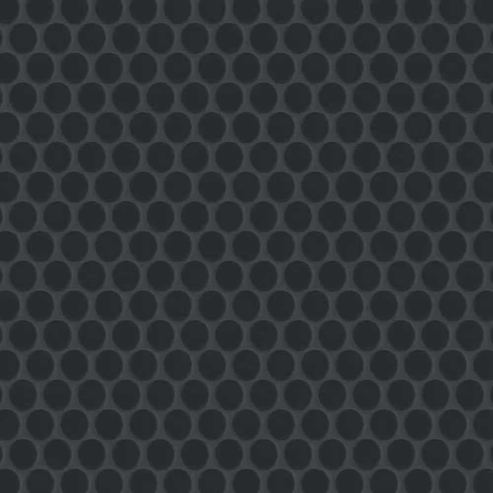 Matte Black 12x12 Penny Round Mosaic, 14.4sf, 15pcs, 31lbs, FINAL PRICE: $4.99/pc, $74.85/bx  + Tax