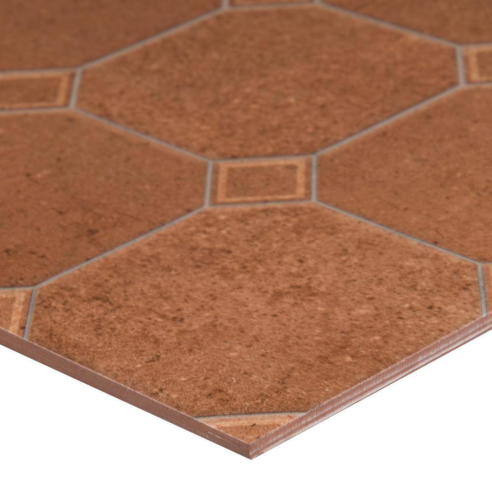 Mattonelle Roso 21x21 Matte Ceramic Floor and Wall Tile, NHDMATROS21X21, 6.35mm, 8pcs, 70 lbs, 24.48sf, Retail: $3.99/sf, FINAL PRICE: $1.99/sf, $48.72 + Tax
