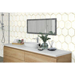Medici Gold 11x13 Polished Marble Mesh-Mounted Mosaic, 9.4sf, 10 pcs, 46 lbs, FINAL PRICE: $9.99/pc, $99.90/box + Tax