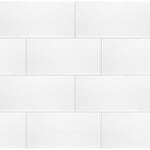 Pure White Polished 12x24 Tile, 9mm, 80lbs, 20sf, 10pcs, FINAL PRICE: $1.29/sf, $25.80/bx