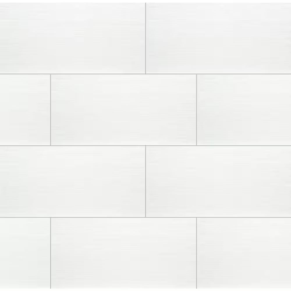 Metro Blanco 12x24 Matte Porcelain Floor and Wall Tile, NHDMETBLC1224-N, 16sf, 8 pcs, 9mm, 8 lbs, FINAL PRICE: $0.99/sf, $15.84/box + Tax