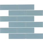 ** PER PC ** Metropolitan Blue 12x12 Subway Mosaic, SF170067, 15pcs, 14.54sf, FINAL PRICE: $3.99/pc, $59.85/ Box, Loc: MT1-E