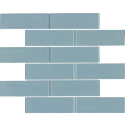 ** PER PC ** Metropolitan Blue 12x12 Subway Mosaic, SF170067, 15pcs, 14.54sf, FINAL PRICE: $3.99/pc, $59.85/ Box, Loc: MT1-E