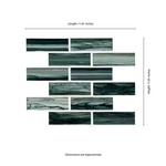 Midnight Blue Ombre 11x11  Matte Glass Mesh-Mounted Mosaic, SMOT-GLS-MIBLOM6MM, 12.15sf, 15 pcs, 29 lbs, FINAL PRICE: $7.99/pc, $119.85/box + Tax