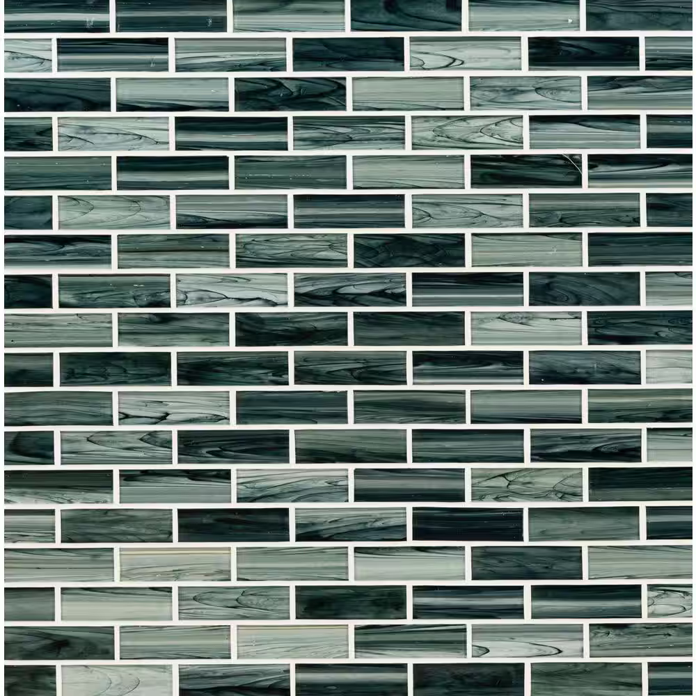 Midnight Blue Ombre 11x11  Matte Glass Mesh-Mounted Mosaic, SMOT-GLS-MIBLOM6MM, 12.15sf, 15 pcs, 29 lbs, FINAL PRICE: $7.99/pc, $119.85/box + Tax